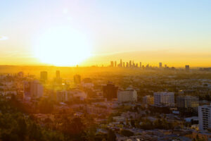 Sunset over the L.A. basin